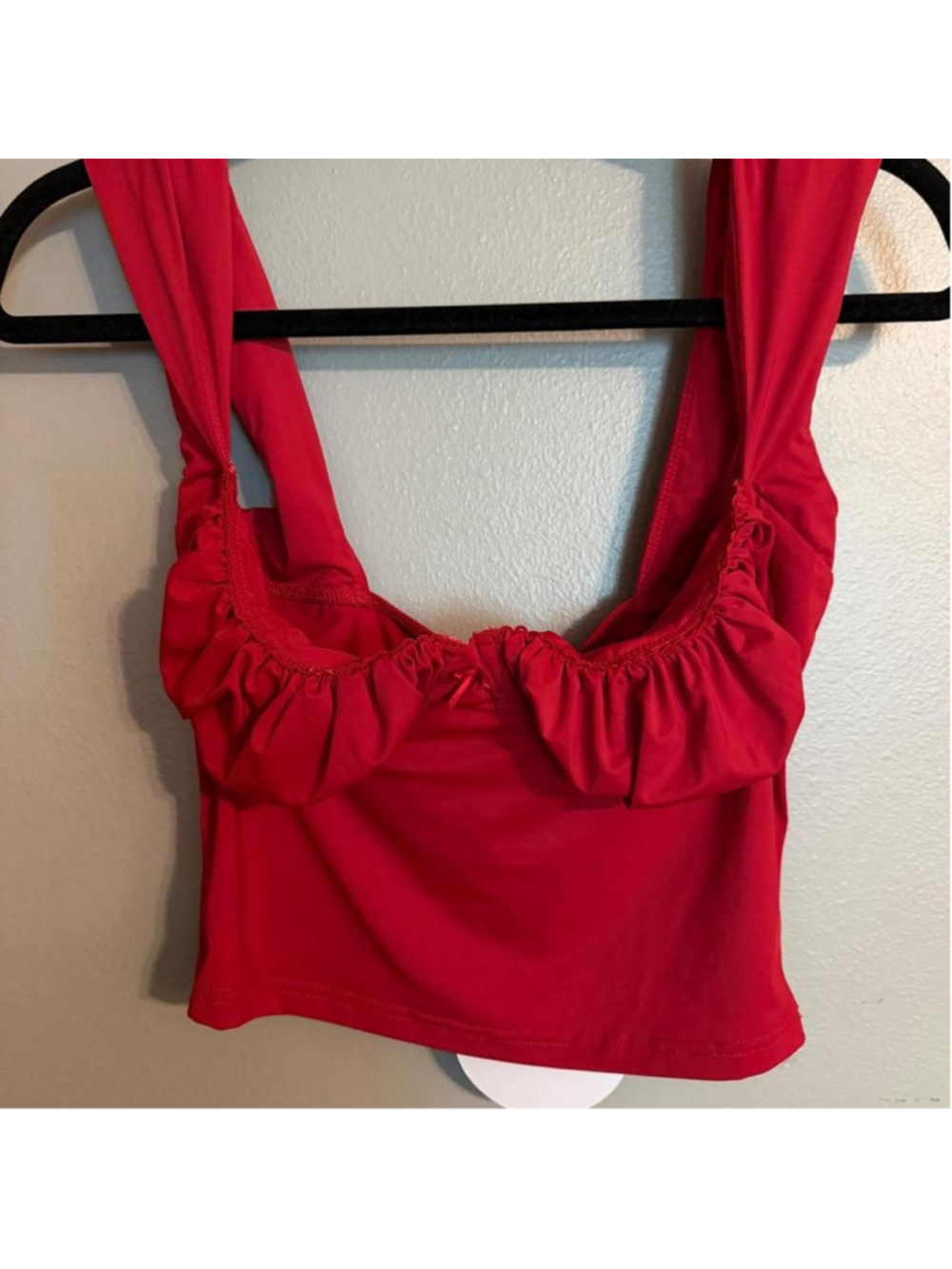 Princess Polly Candyee Top Red NWT Size 6 Coquette Ruffle Crop

NWT Princess Pol